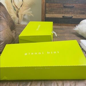 Gianni Bini Bright Green Shoe Boxes